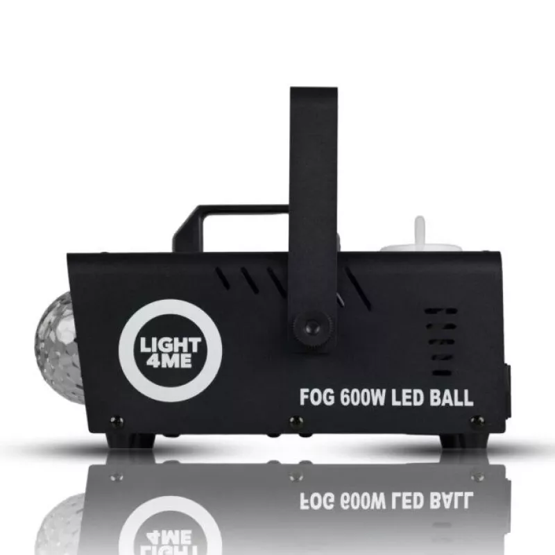 LIGHT4ME FOG 600W LED BALL - Smoke/Fog Machine smoke illumination effect/disco ball, Wireless Remote