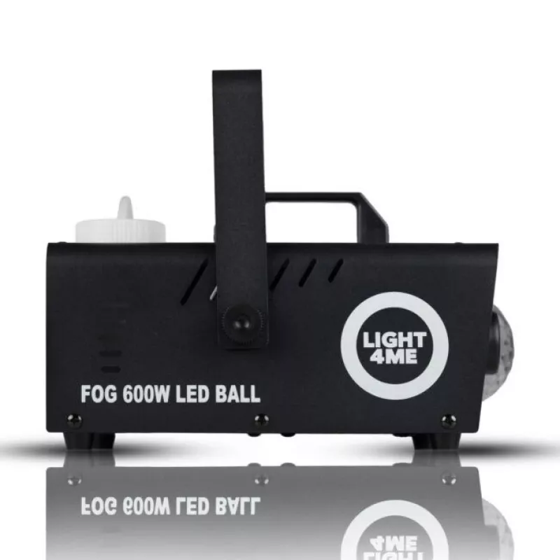 LIGHT4ME FOG 600W LED BALL - Smoke/Fog Machine smoke illumination effect/disco ball, Wireless Remote