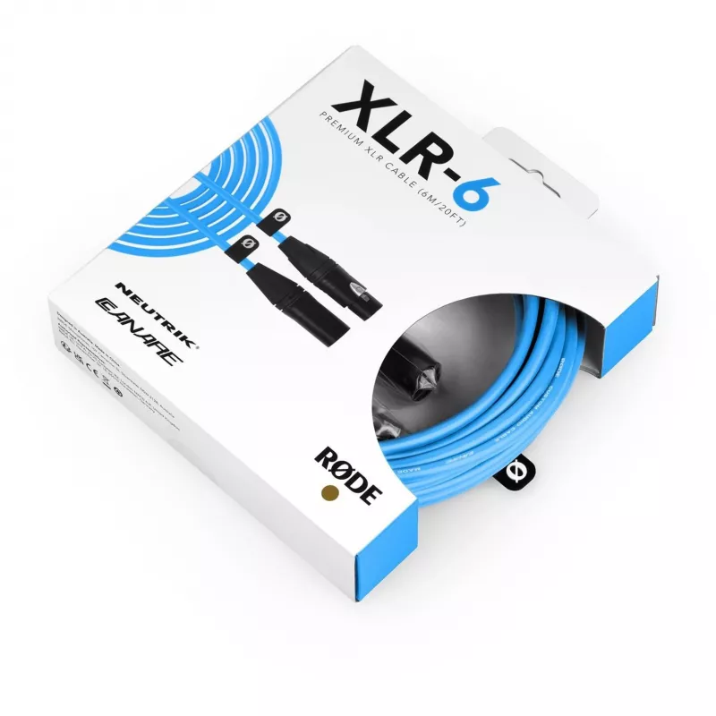 RØDE XLR6M-B Audio-Cable 6 m XLR Blue (400832821)