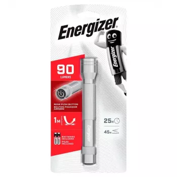 LED METAL flashlight 90 lumens silver