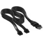 Corsair Premium Sleeved 2x 8-Pin to 12V-2x6-Cable, for Type-5-Power Supply - black