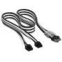 Corsair Premium Sleeved 2x 8-Pin to 12V-2x6-Cable, for Type-5-Power Supply - black/White