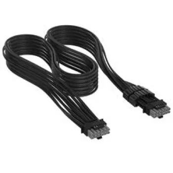 Corsair Premium Sleeved 12V-2x6 to 12V-2x6-Cable, Universal - black