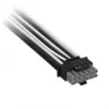 Corsair Premium Sleeved 12V-2x6 to 12V-2x6-Cable, Universal - black/White