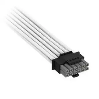 Corsair Premium Sleeved 12V-2x6 to 2x 6+2-Pin-PCIe-Cable, Universal - White