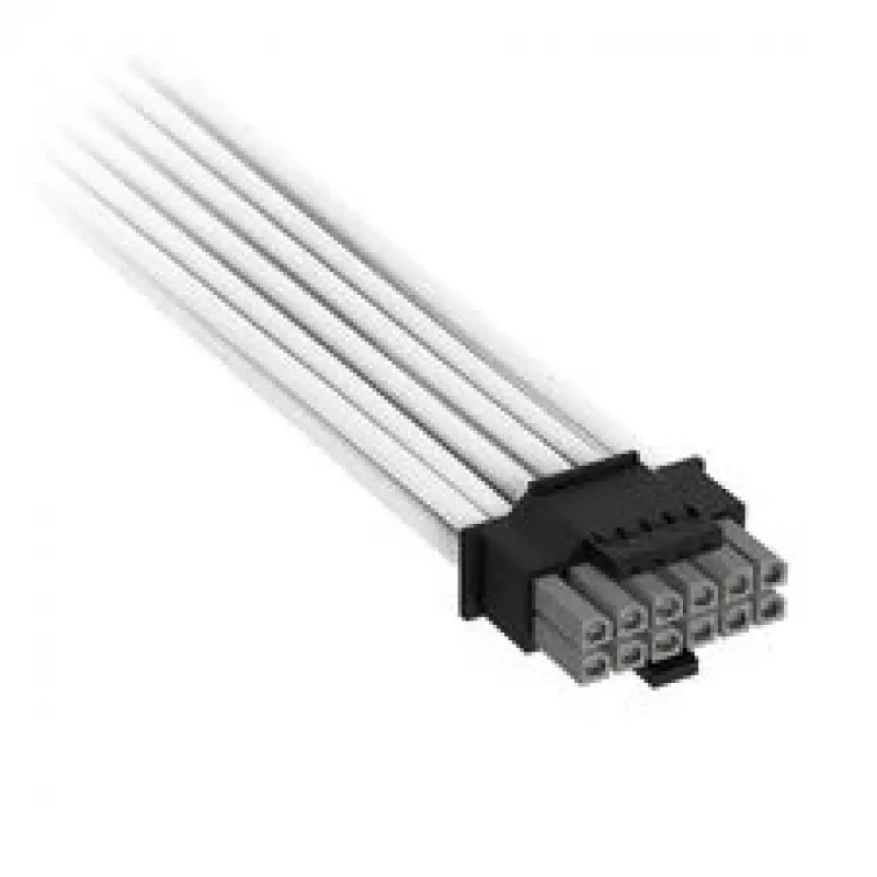 Corsair Premium Sleeved 12V-2x6 to 2x 6+2-Pin-PCIe-Cable, Universal - White