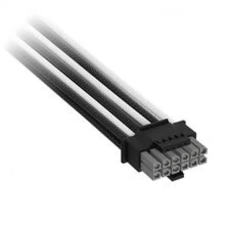 Corsair Premium Sleeved 12V-2x6 to 2x 6+2-Pin-PCIe-Cable, Universal - black/White