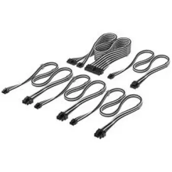 Corsair Premium Sleeved DC Cable Starter Kit, for Type-5-Power Supply - black/White