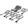 Corsair Premium Sleeved DC Cable Starter Kit, for Type-5-Power Supply - black/White