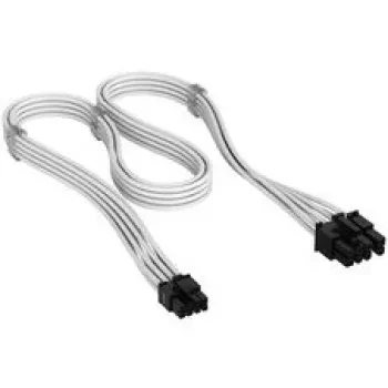 Corsair Premium Sleeved 6+2-Pin-PCIe-Cable, for Type-5-Power Supply - White