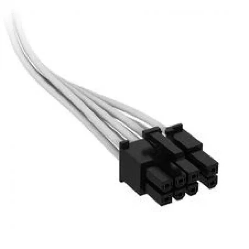Corsair Premium Sleeved 6+2-Pin-PCIe-Cable, for Type-5-Power Supply - White