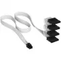 Corsair Premium Sleeved 4x SATA-Power Cable, for Type-5-Power Supply - White