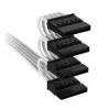 Corsair Premium Sleeved 4x SATA-Power Cable, for Type-5-Power Supply - White