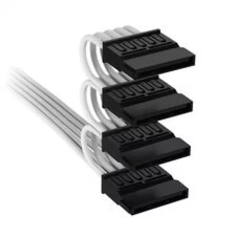 Corsair Premium Sleeved 4x SATA-Power Cable, for Type-5-Power Supply - White