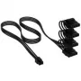 Corsair Premium Sleeved 4x 4-Pin-Molex-Cable, for Type-5-Power Supply - black