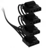 Corsair Premium Sleeved 4x 4-Pin-Molex-Cable, for Type-5-Power Supply - black