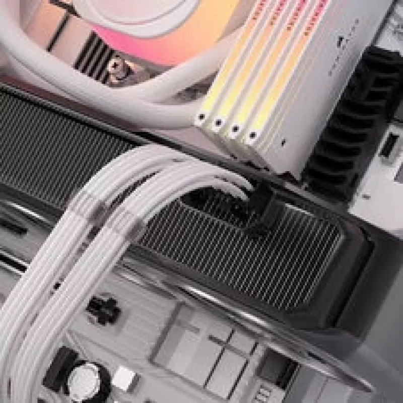 Corsair cable set, Type 4, DC Cable Starter Kit, individually sleeved - White