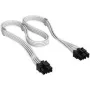 Corsair Cable, Type 4, PCIe Power Connector, 8-pin (6+2), 650mm, individually sleeved - White