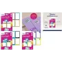 AVERY paper book labels SCHOOL8G — permanent adhesive, rounded corners, colored frame, hand-writable