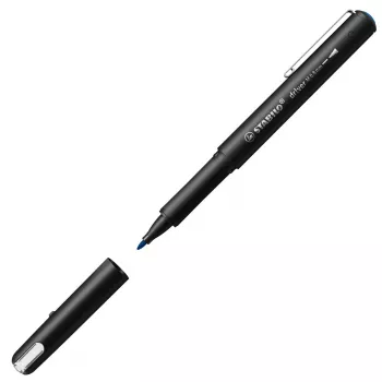 Fineliner pen Stabilo dr!ver Medium (0.8 mm) — Blue ink, black barrel