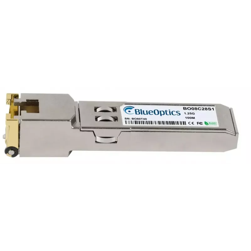 SFP Copper Transceiver BlueOptics 61494-BO, 1× RJ45, 1250 Mbit/s, 100 m, compatible with Lancom