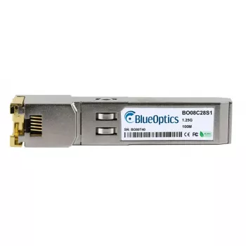 SFP Copper Transceiver BlueOptics 61494-BO, 1× RJ45, 1250 Mbit/s, 100 m, compatible with Lancom