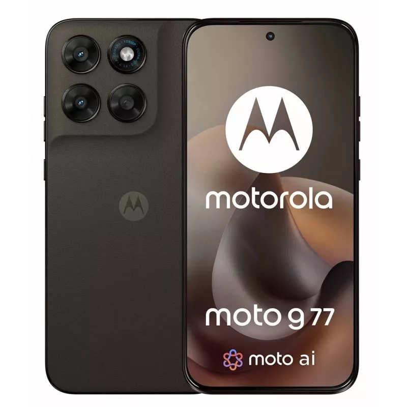 Smartphone Motorola G77 5G — 12GB RAM, 256GB, 6.78 inch 120Hz pOLED, Dimensity 6400, 108+8MP, NFC, IP64