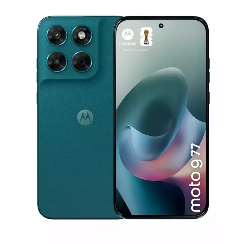Smartphone Motorola G77 5G 12/256GB Shaded Spruce — 6.78 inch 120Hz pOLED, Dimensity 6400, 108+8MP, NFC, IP64