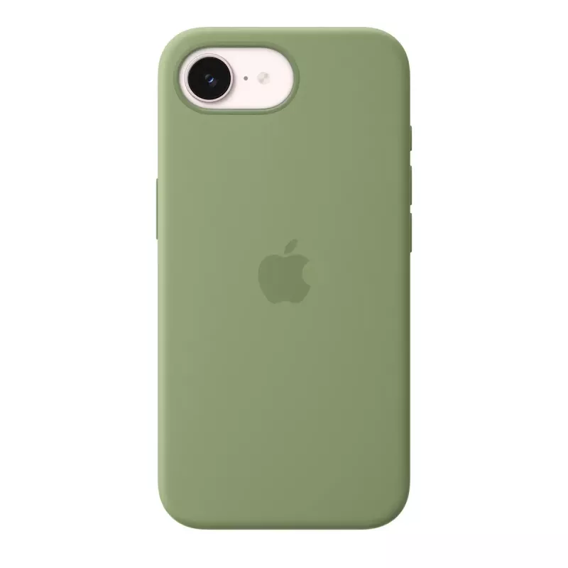 Protective Silicone Case with MagSafe for Apple iPhone 17e — Light Moss, fits 15.5 cm (6.1 inch) screens