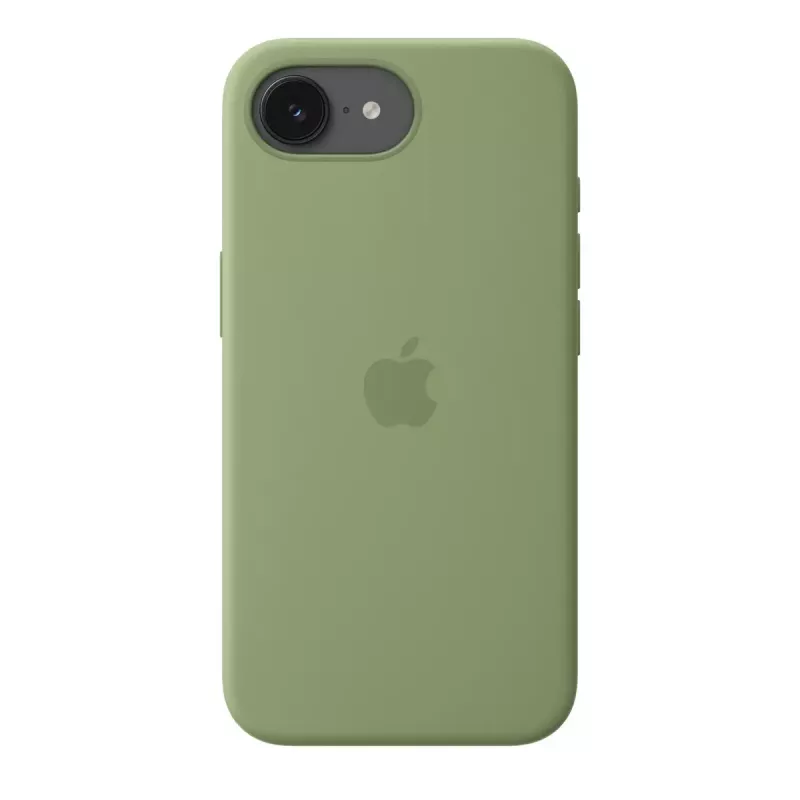 Protective Silicone Case with MagSafe for Apple iPhone 17e — Light Moss, fits 15.5 cm (6.1 inch) screens