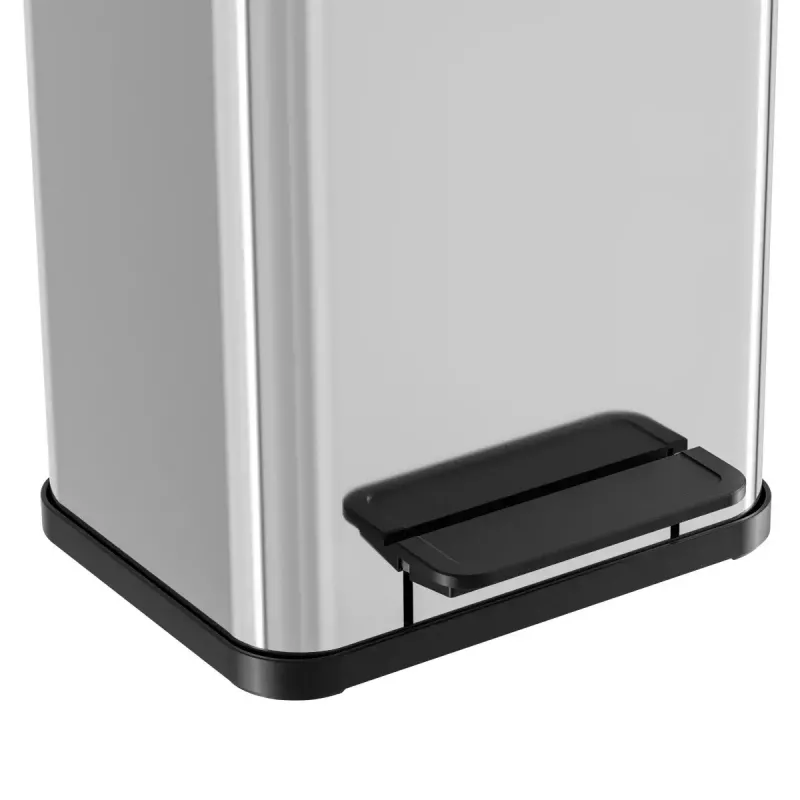 Rectangular Stainless Steel Trash Bin Hailo Öko duo Plus M, 18 L Capacity