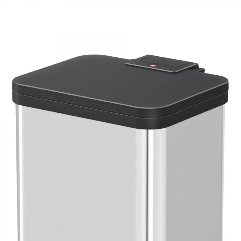 Rectangular Stainless Steel Trash Bin Hailo Öko duo Plus M, 18 L Capacity