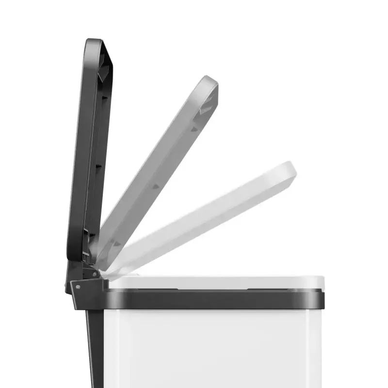Rectangular Steel Trash Bin Hailo Öko duo Plus M 18 L, White