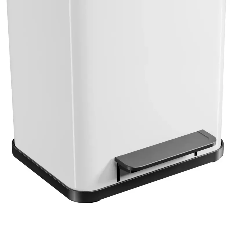 Rectangular Steel Trash Bin Hailo Öko duo Plus M 18 L, White