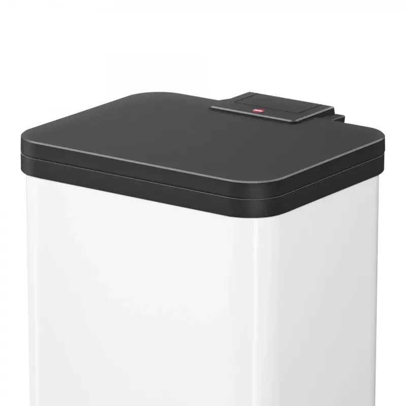 Rectangular Steel Trash Bin Hailo Öko duo Plus M 18 L, White