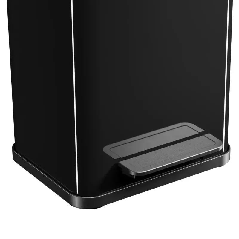 Trash Bin Hailo Öko duo plus M 18 L Rectangular Steel Black