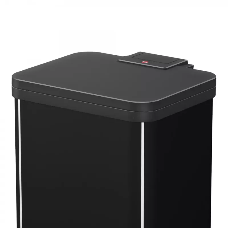Trash Bin Hailo Öko duo plus M 18 L Rectangular Steel Black