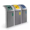 Waste bin Hailo ProfiLine WSB Design Plus XXXL — rectangular ABS grey, Width 500 mm, Depth 470 mm, Height 110 mm