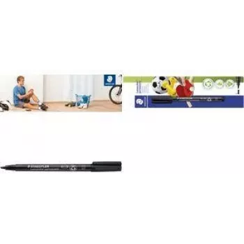 Felt pen Staedtler 314-9 BK-1 — permanent black marker, Germany origin