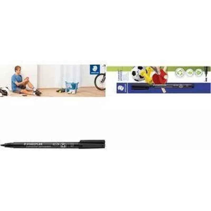 Felt pen Staedtler 314-9 BK-1 — permanent black marker, Germany origin