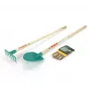 Bosch garden set by Theo Klein, gloves, shovel, rake