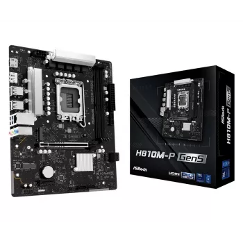 Motherboard ASROCK H810M-P GEN5 — H810 chipset, LGA 1700, mATX, DDR5 support