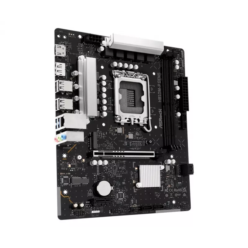 Motherboard ASROCK H810M-P GEN5 — H810 chipset, LGA 1700, mATX, DDR5 support
