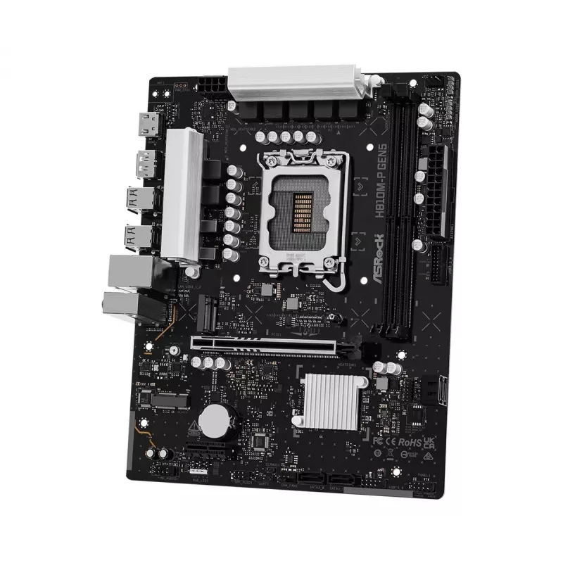 Motherboard ASROCK H810M-P GEN5 — H810 chipset, LGA 1700, mATX, DDR5 support