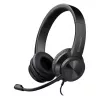 Wired headphones with microphone DEFENDER tune 150 — black, wired stereo headset