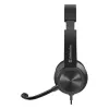 Wired headphones with microphone DEFENDER tune 150 — black, wired stereo headset
