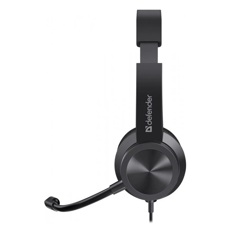 Wired headphones with microphone DEFENDER tune 150 — black, wired stereo headset