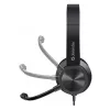 Wired headphones with microphone DEFENDER tune 150 — black, wired stereo headset