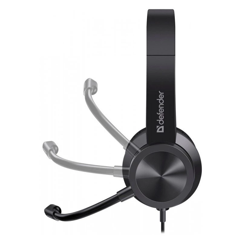Wired headphones with microphone DEFENDER tune 150 — black, wired stereo headset