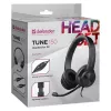 Wired headphones with microphone DEFENDER tune 150 — black, wired stereo headset